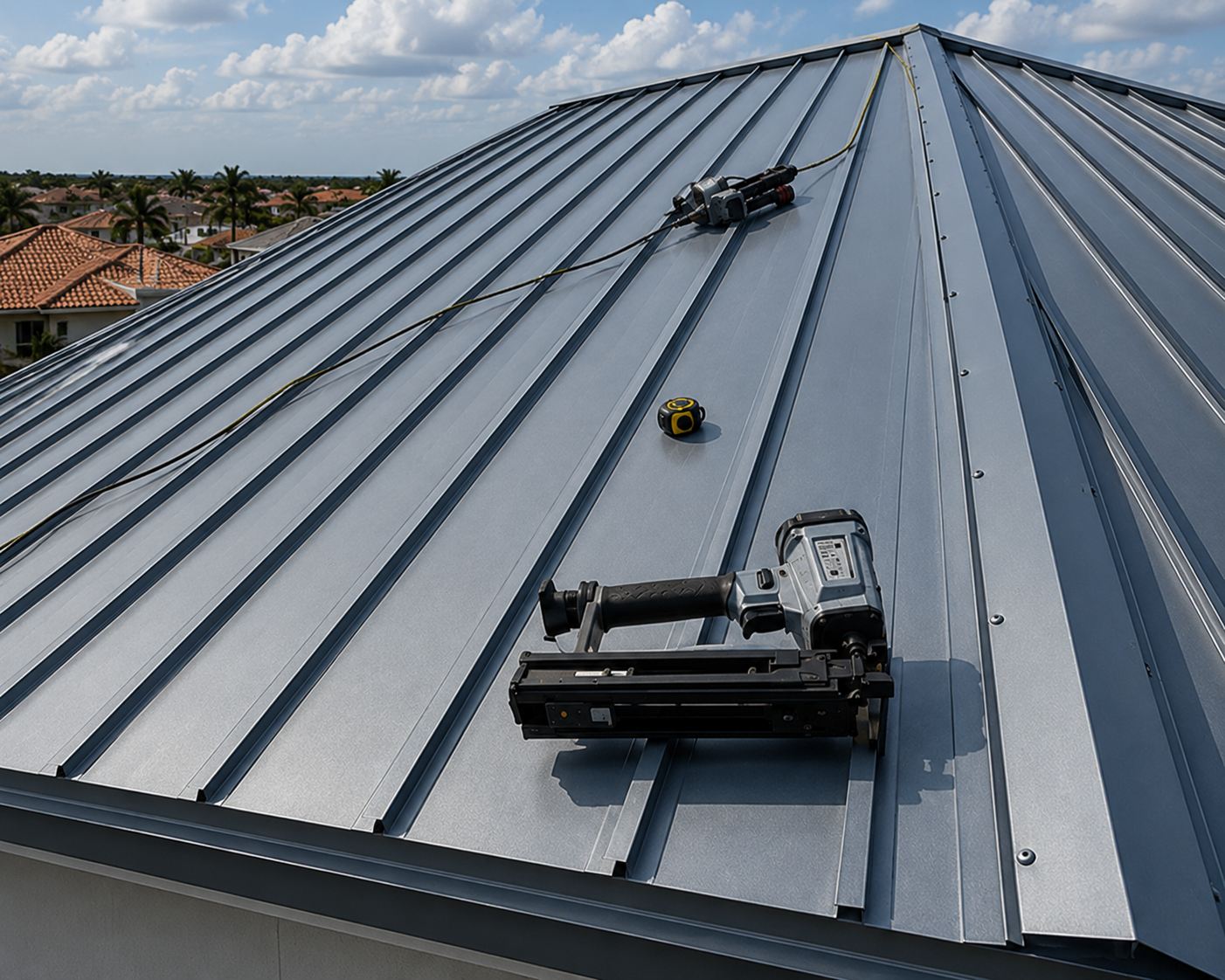 Standing seam metal system, Broward County, FL